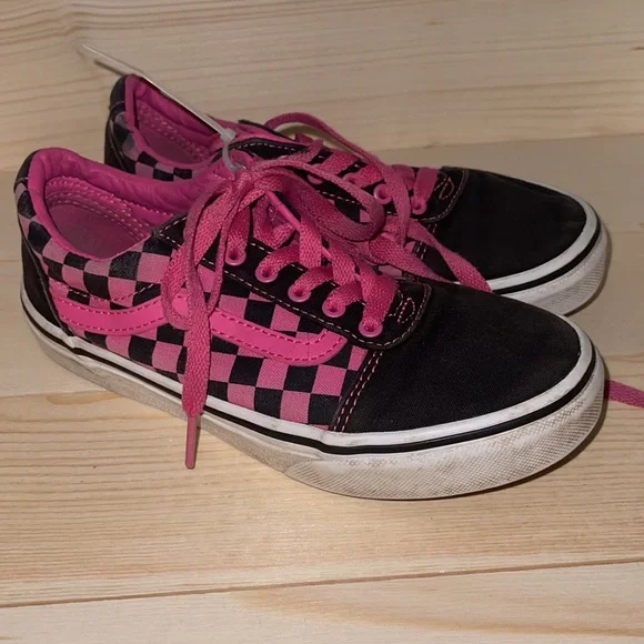 Pink Old Skool Vans Size 2 - Picture 2 of 4